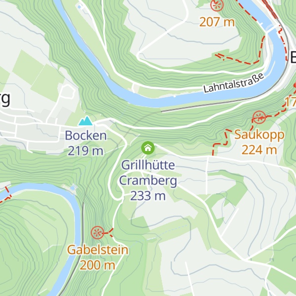 Map of Grillhütte Cramberg