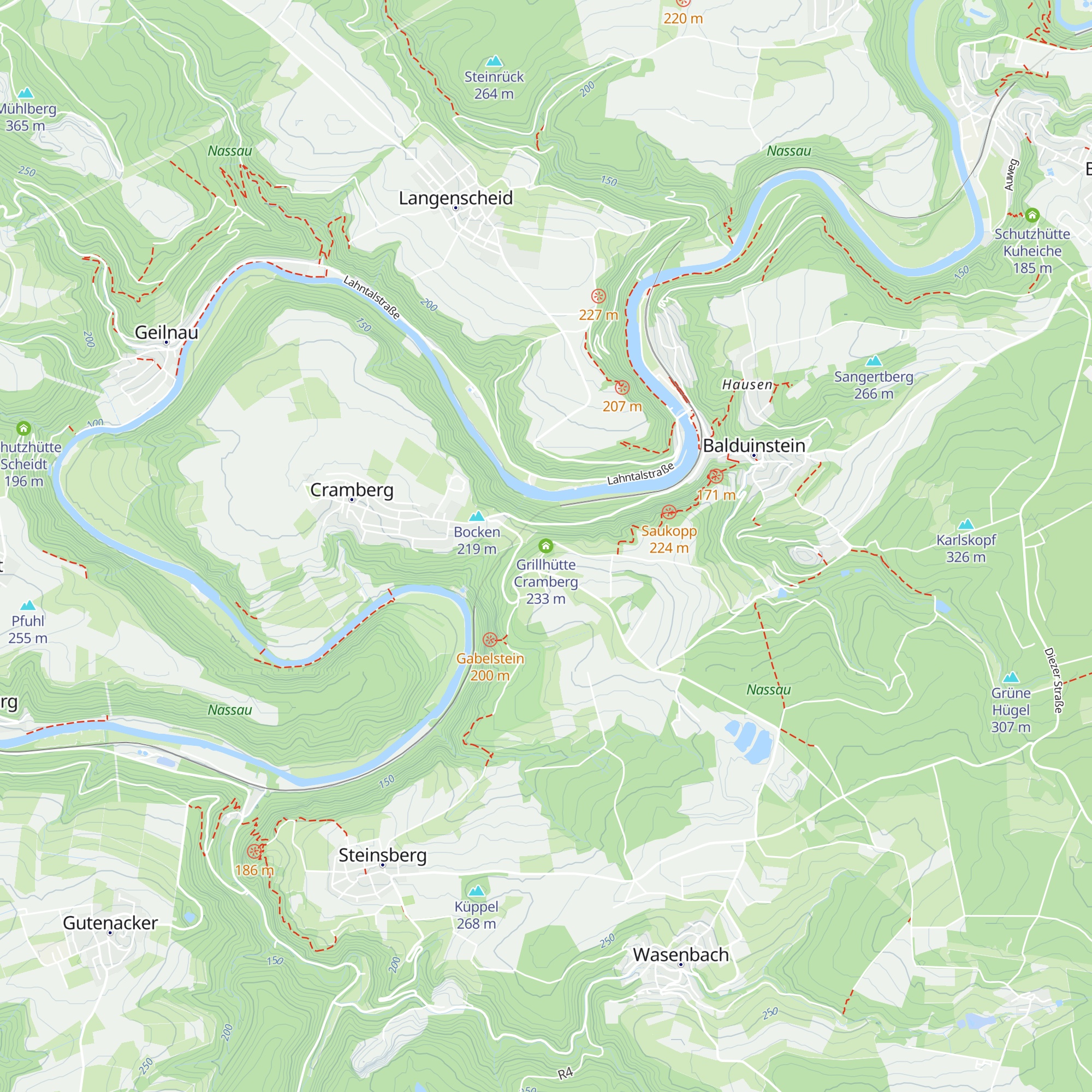 Grillhütte Cramberg map
