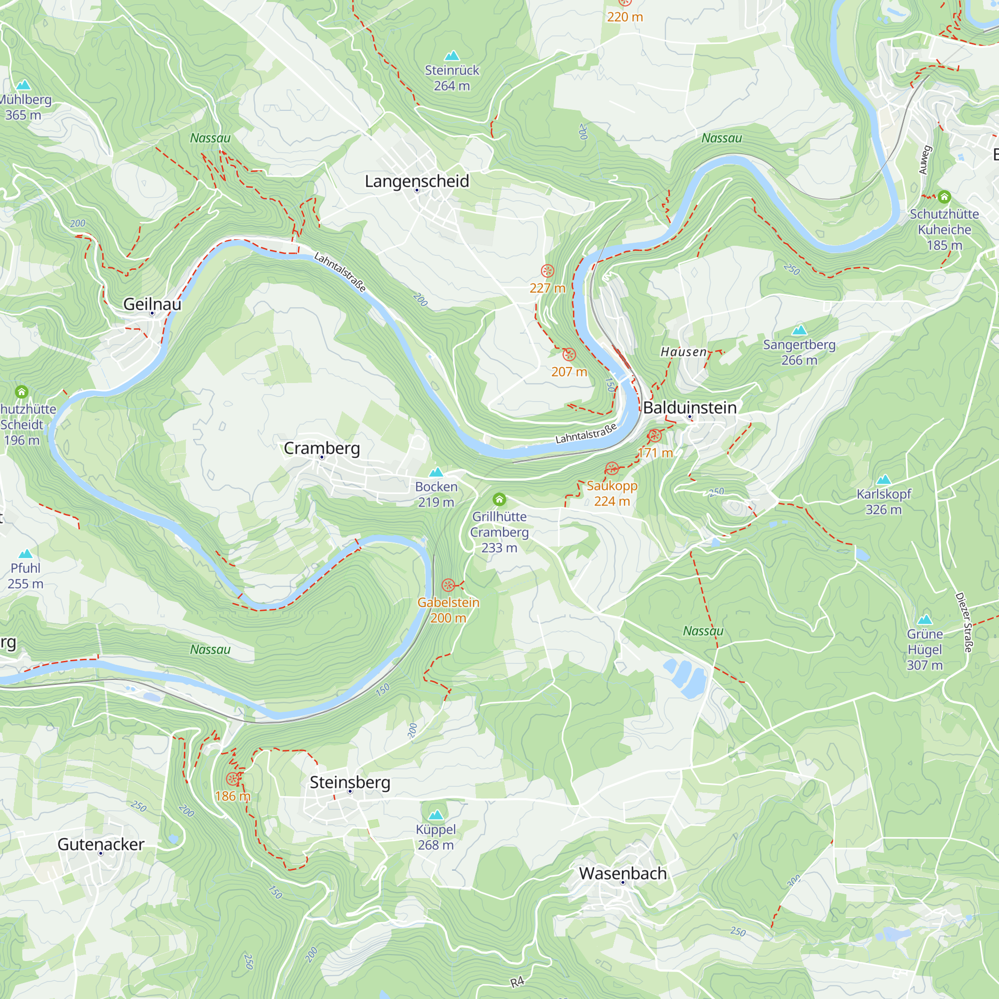 Grillhütte Cramberg map