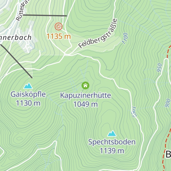 Map of Kapuzinerhütte