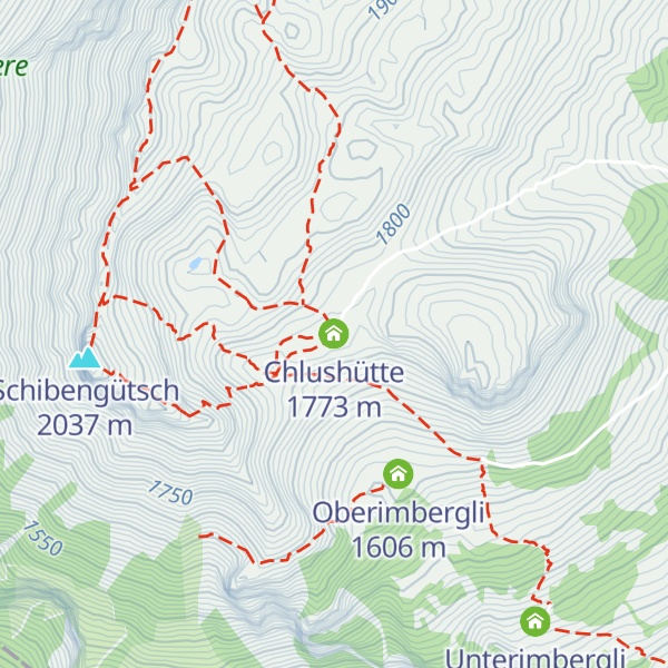 Map of Chlushütte
