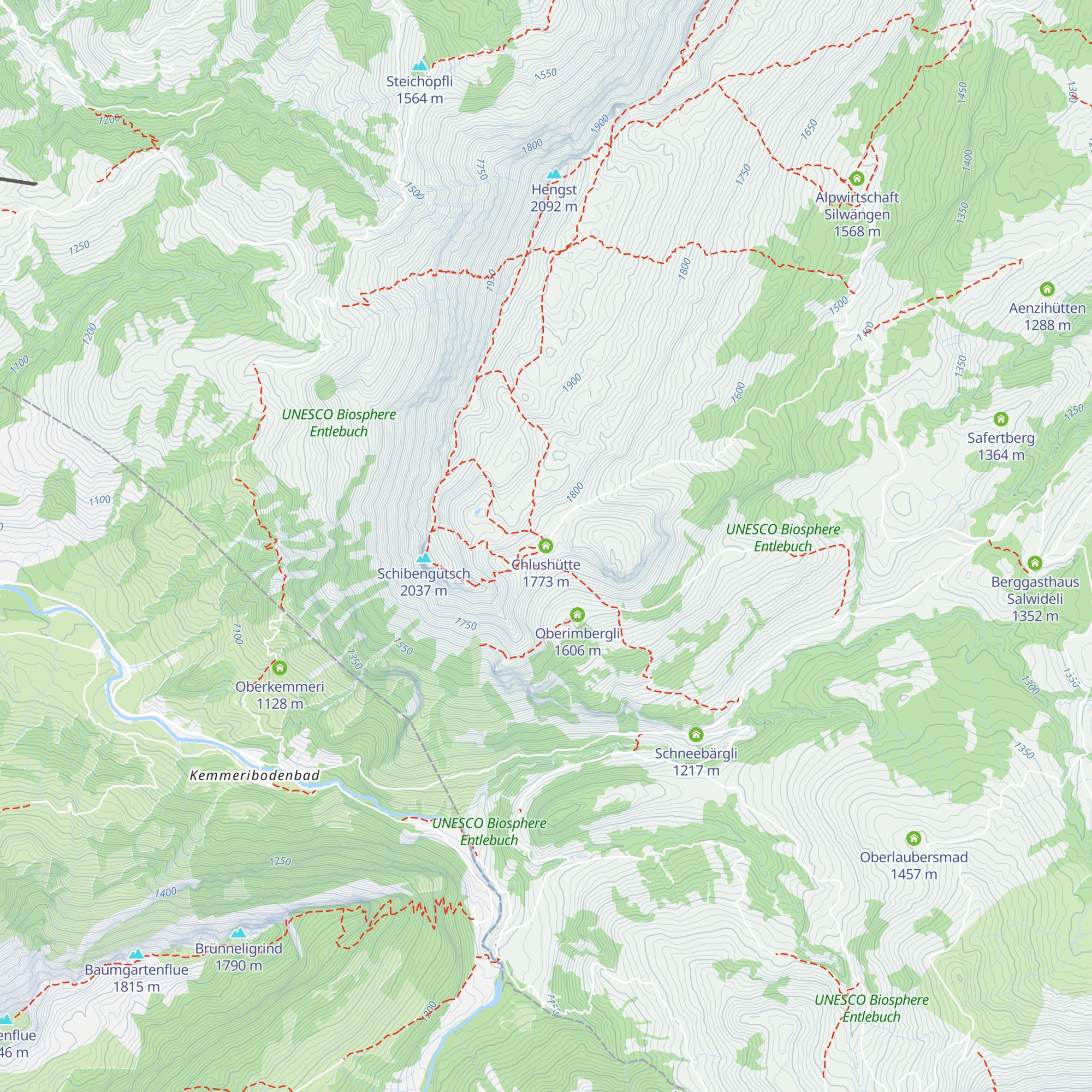 Chlushütte map