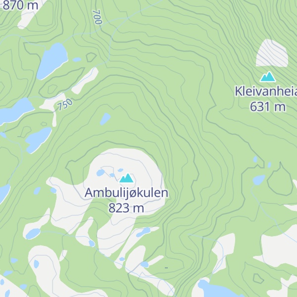 Map of Hangelfjell