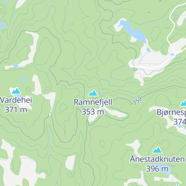 Map of Ramnefjell