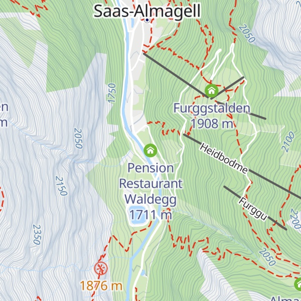 Map of Pension Restaurant Waldegg