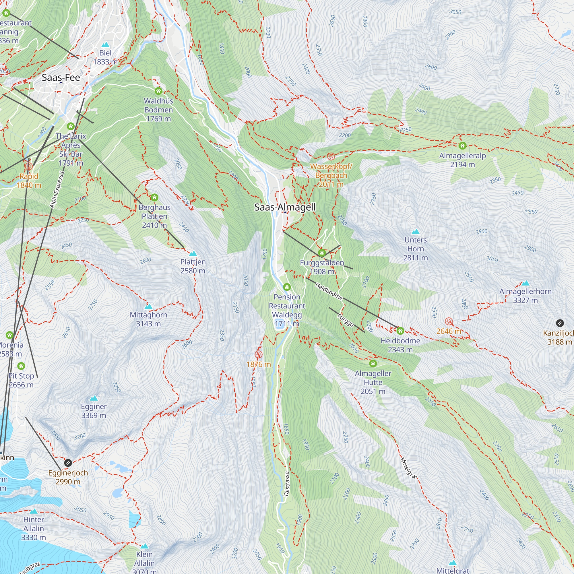 Pension Restaurant Waldegg map