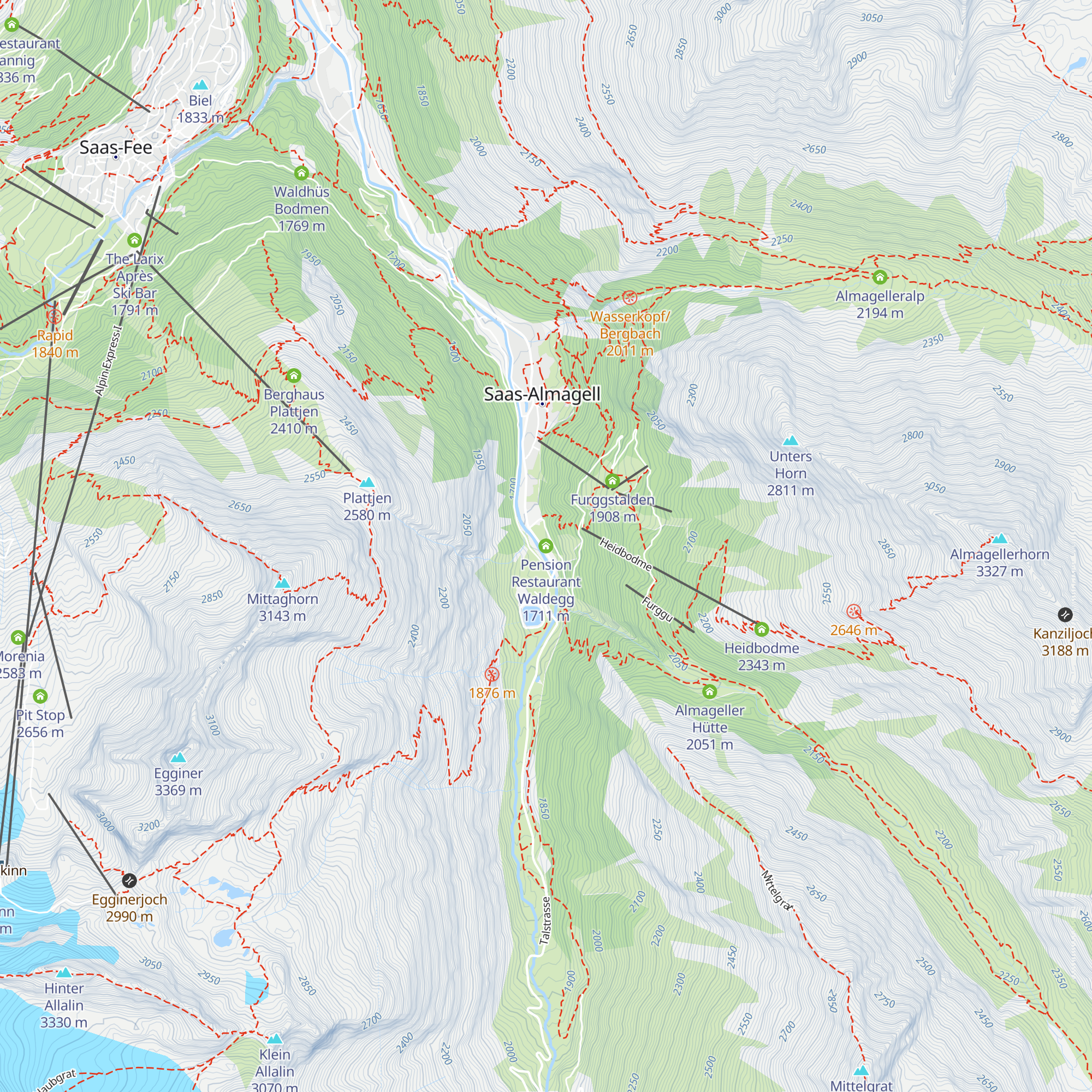 Pension Restaurant Waldegg map