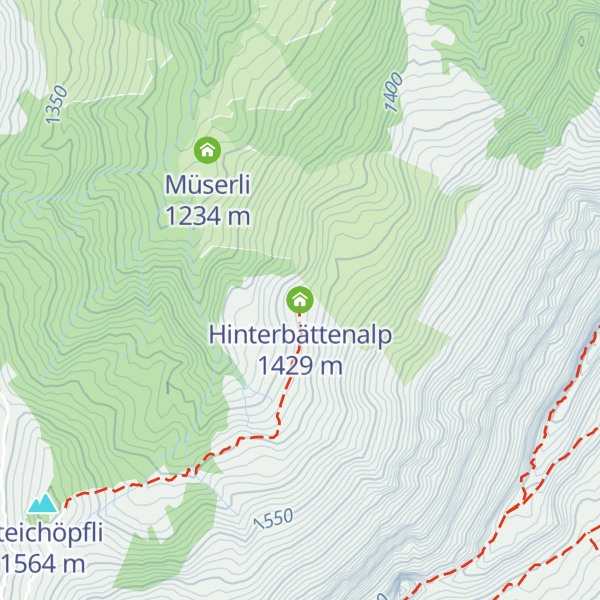 Map of Hinterbättenalp
