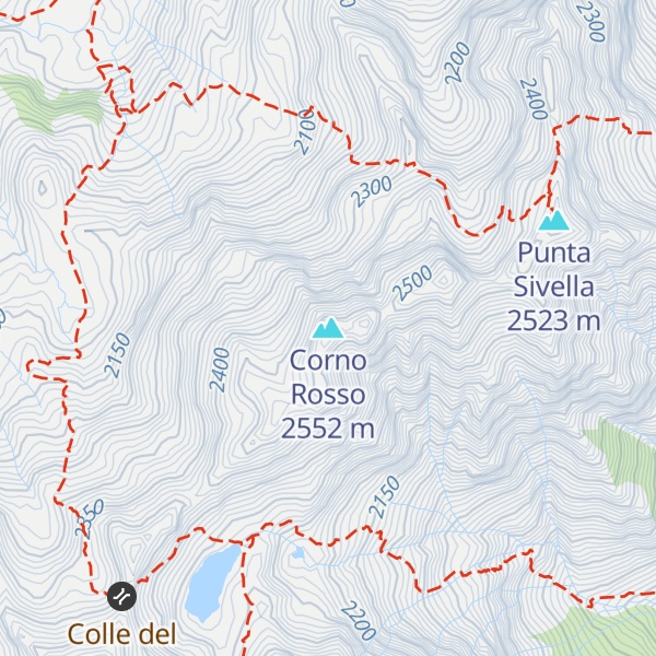Map of Corno Rosso
