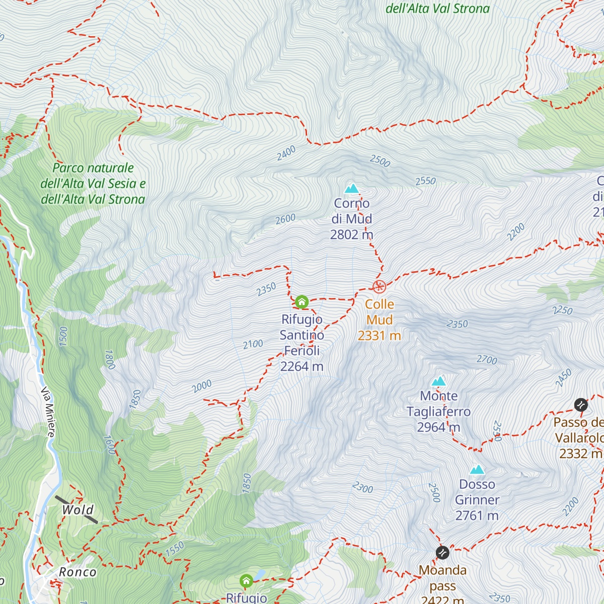 Rifugio Santino Ferioli map