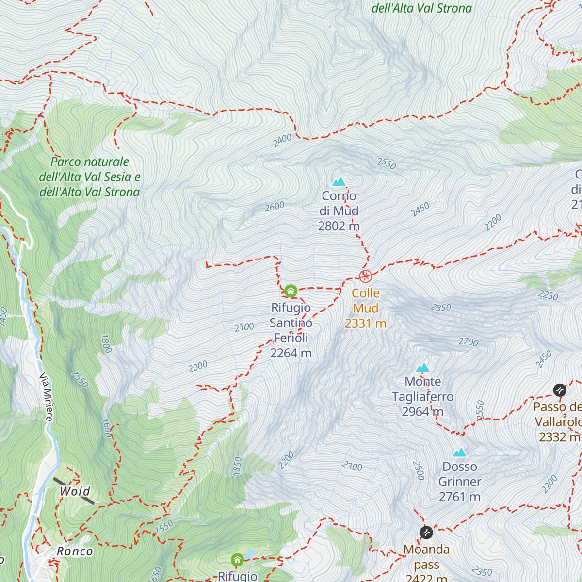Rifugio Santino Ferioli map