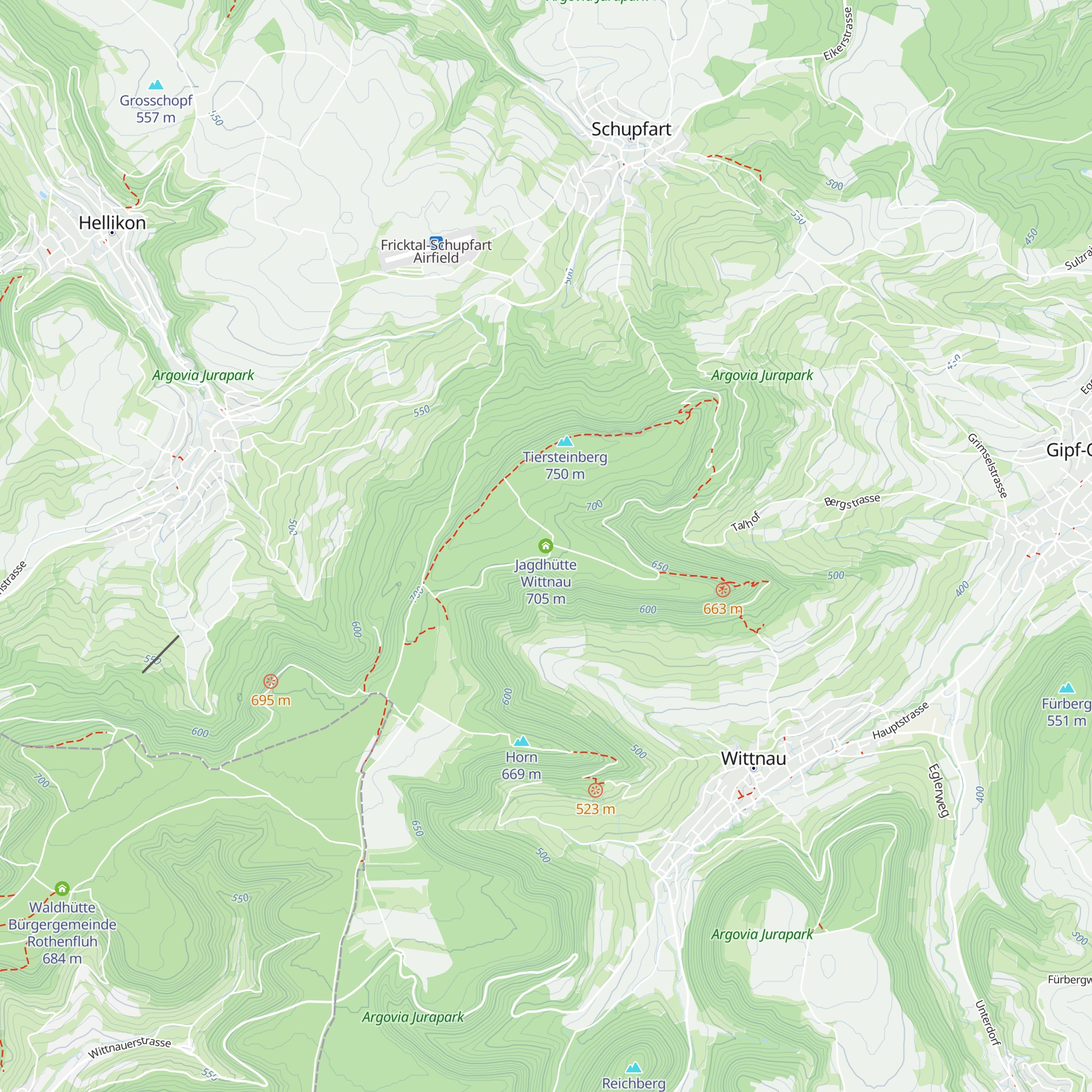 Jagdhütte Wittnau map