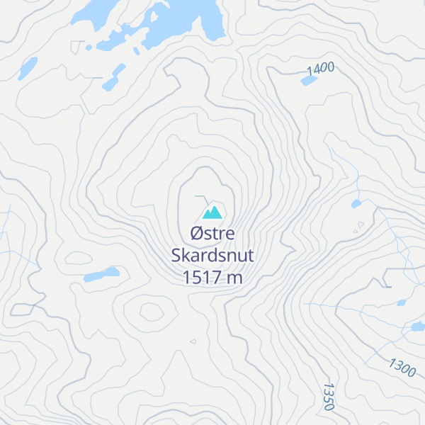 Map of Østre Skardsnut