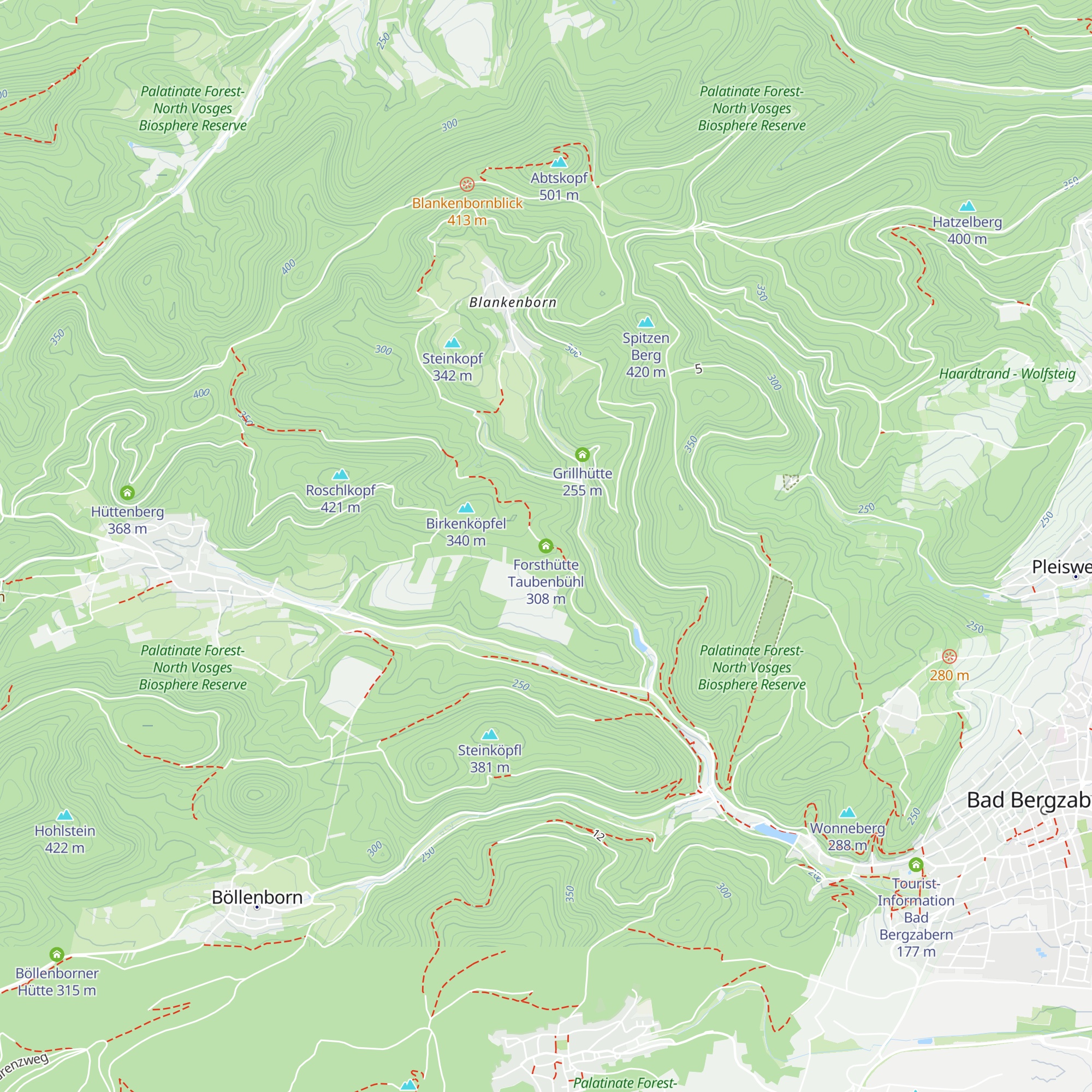 Forsthütte Taubenbühl map