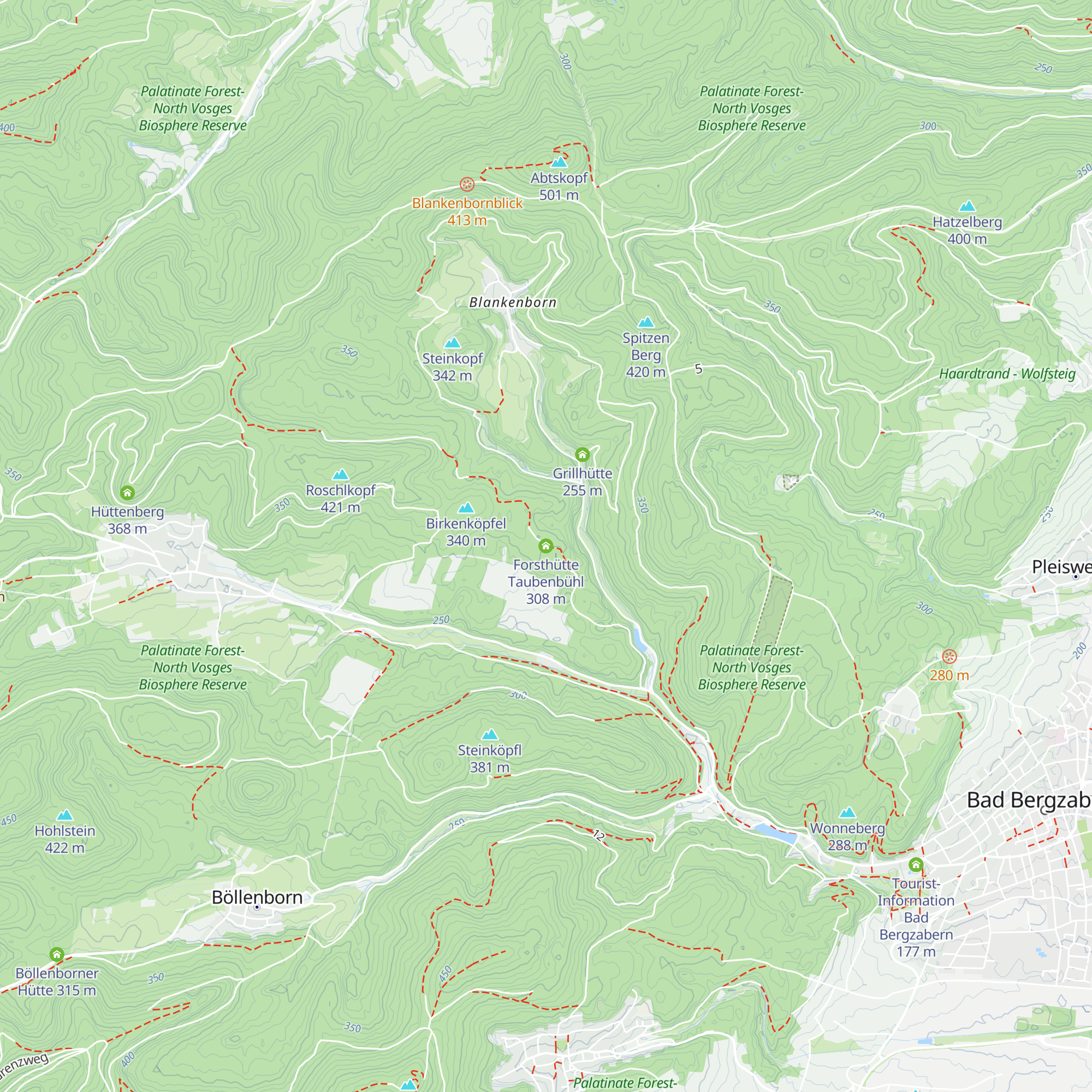 Forsthütte Taubenbühl map