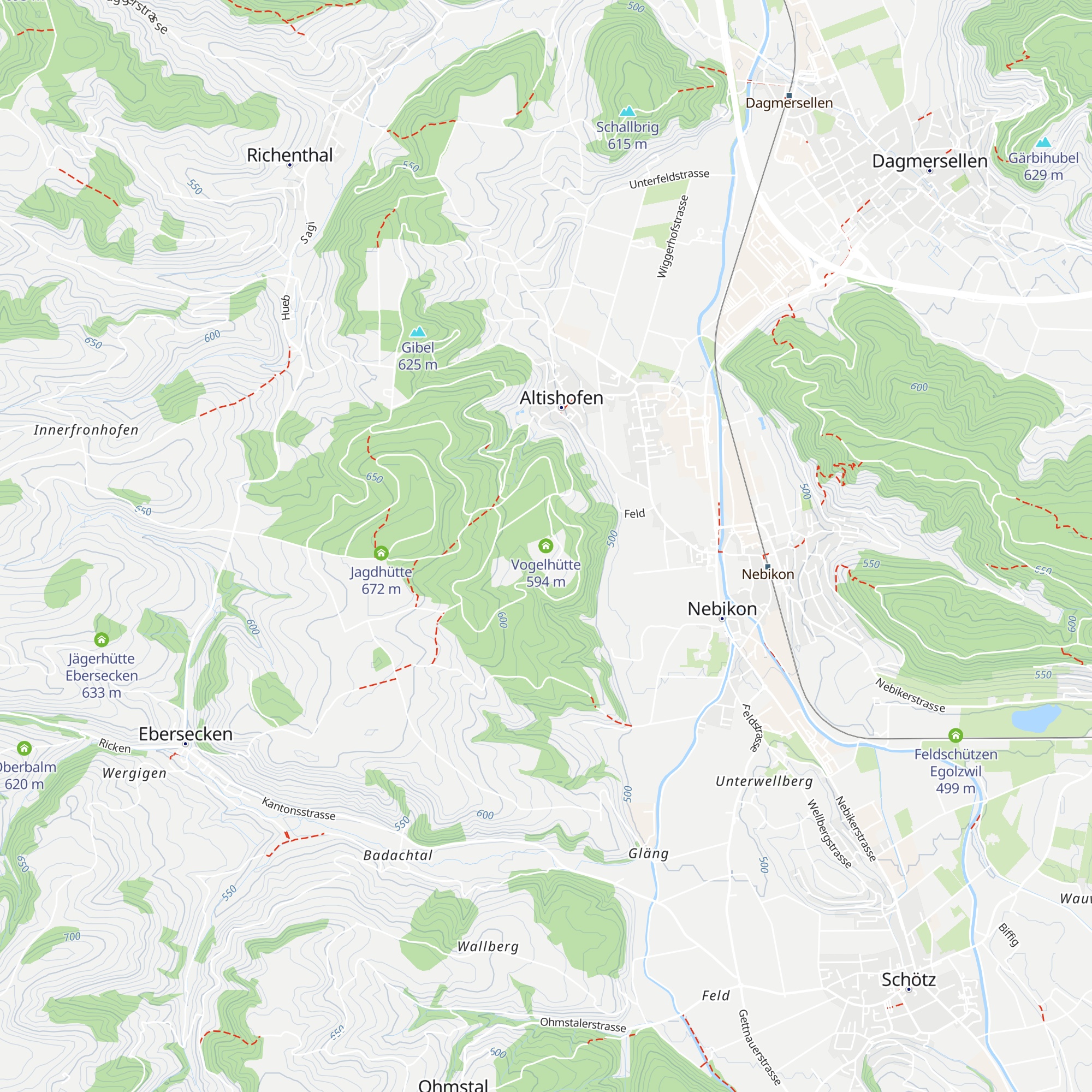 Vogelhütte map