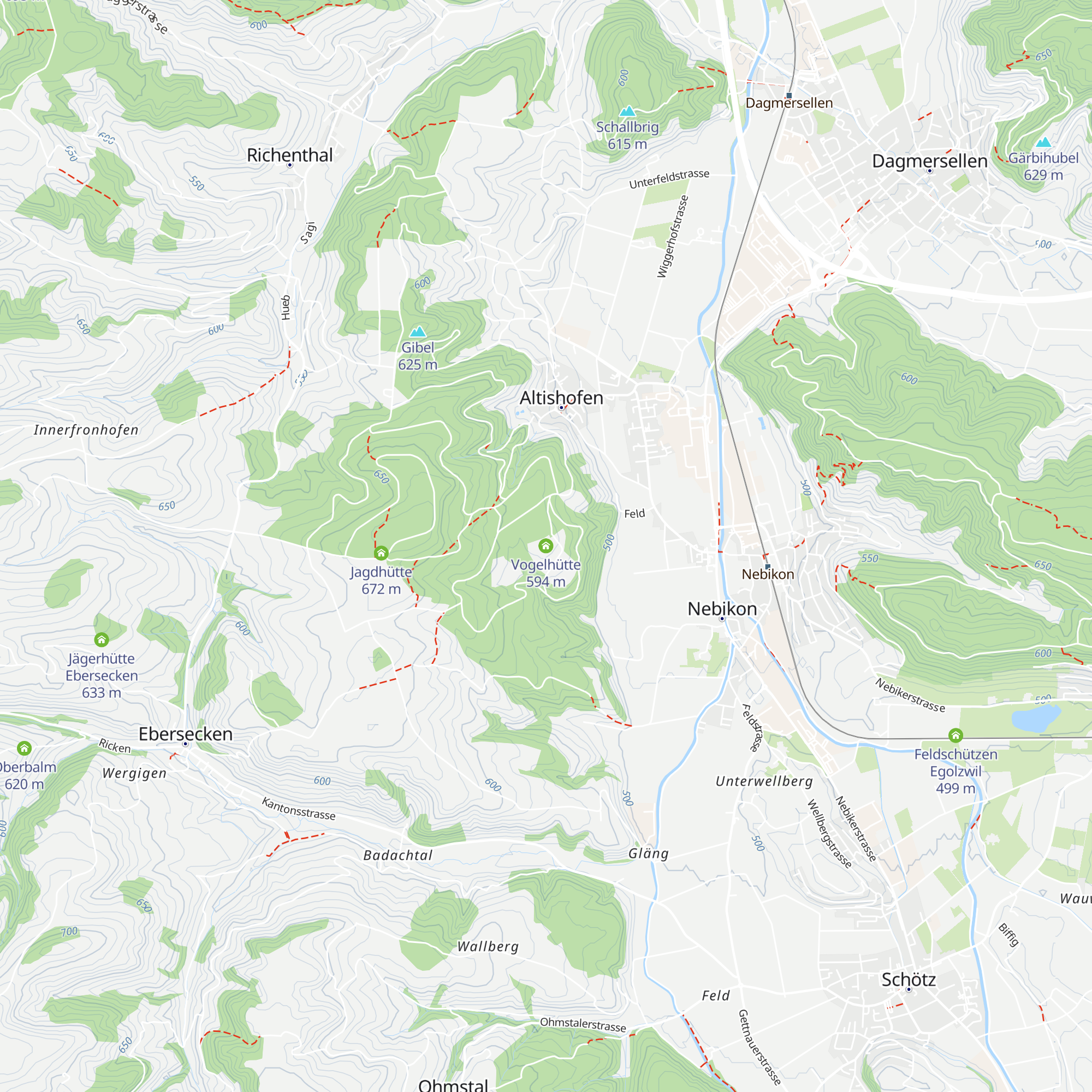 Vogelhütte map