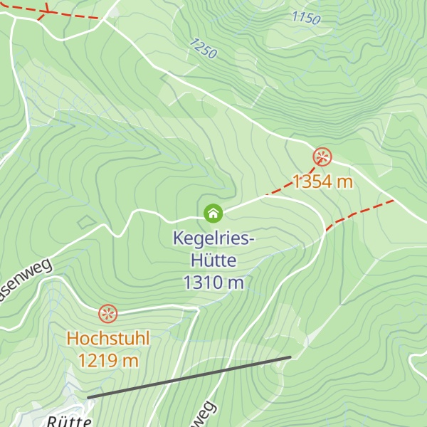 Map of Kegelries-Hütte