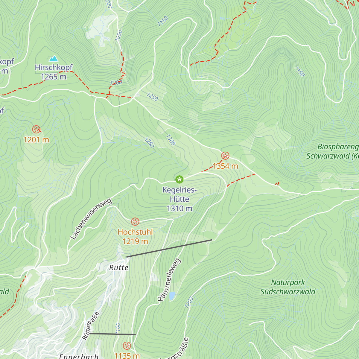 Kegelries-Hütte map