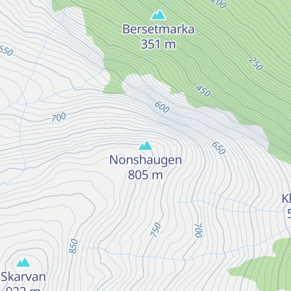 Map of Nonshaugen
