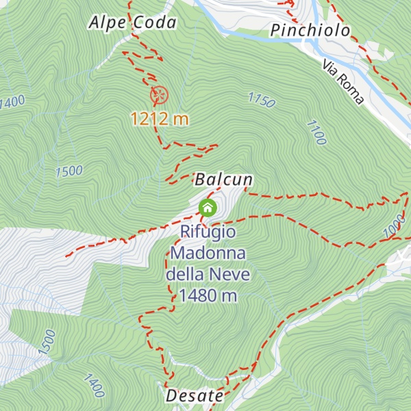 Map of Rifugio Selle di Rosazza