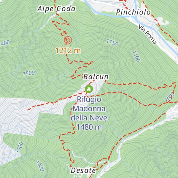 Map of Rifugio Madonna della Neve