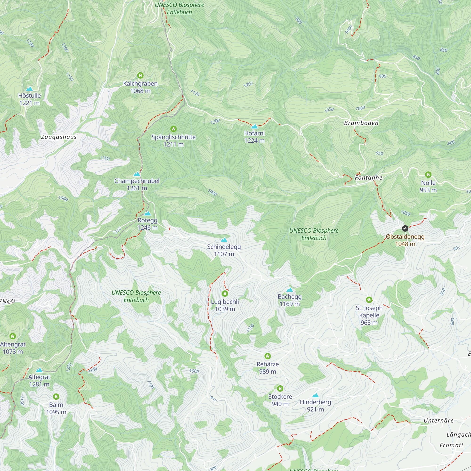 Schindelegg map