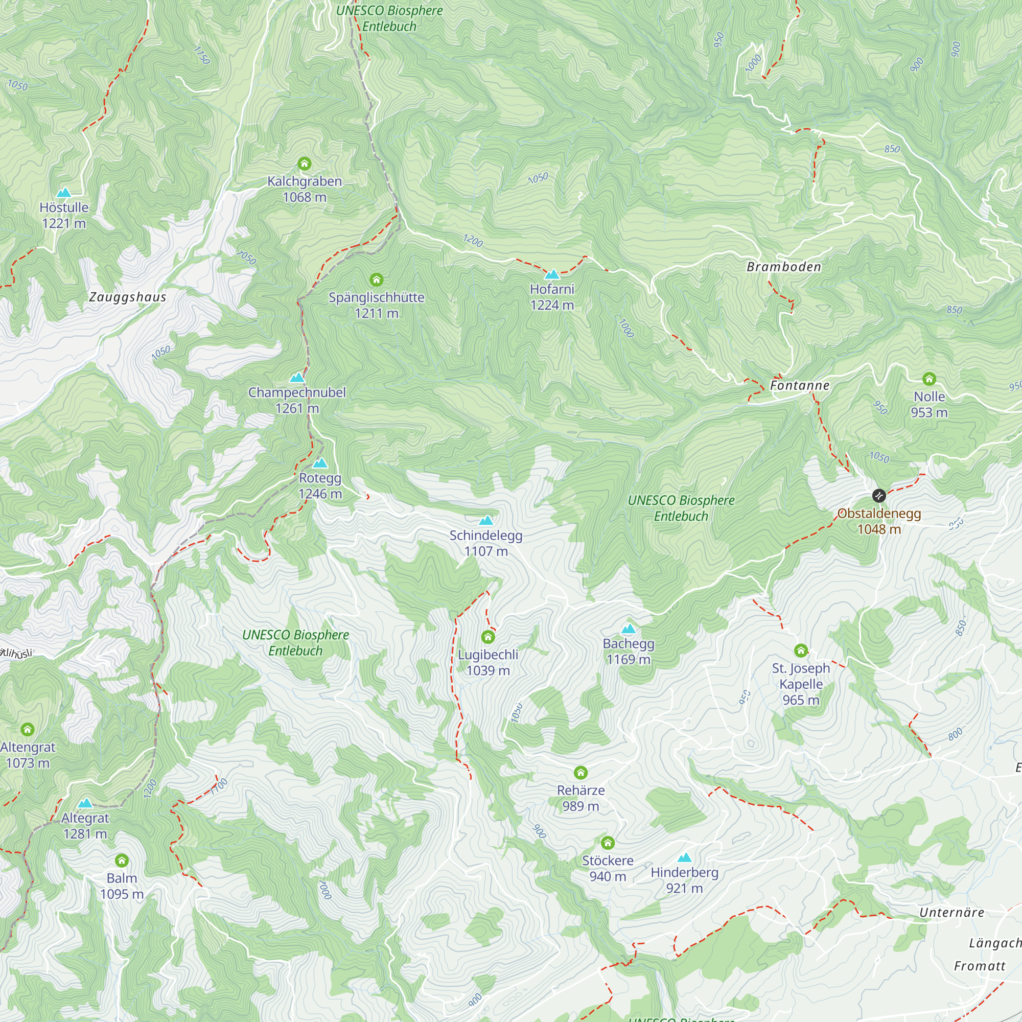 Schindelegg map