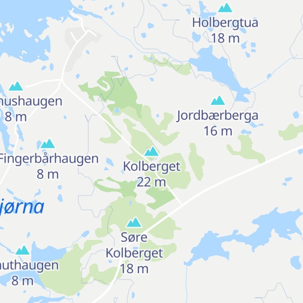 Map of Kolberget