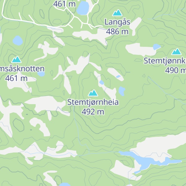 Map of Stemtjørnheia