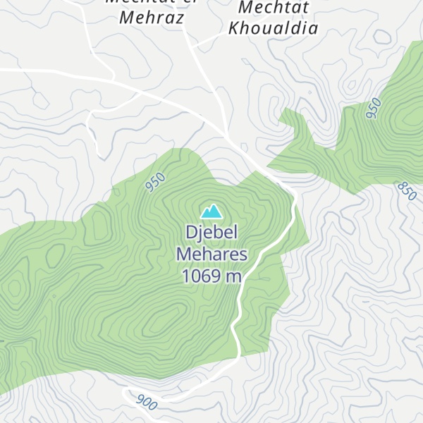 Map of Djebel Mehares