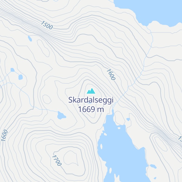 Map of Skardalseggi