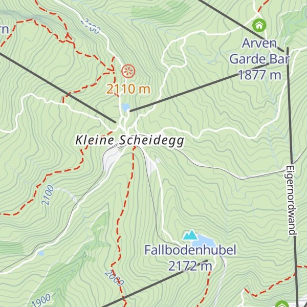 Map of Kleine Scheidegg