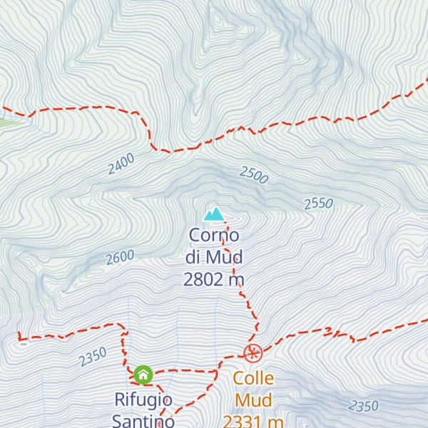 Map of Corno di Mud