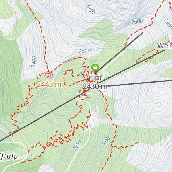 Map of Bergrestaurant Kreuzboden