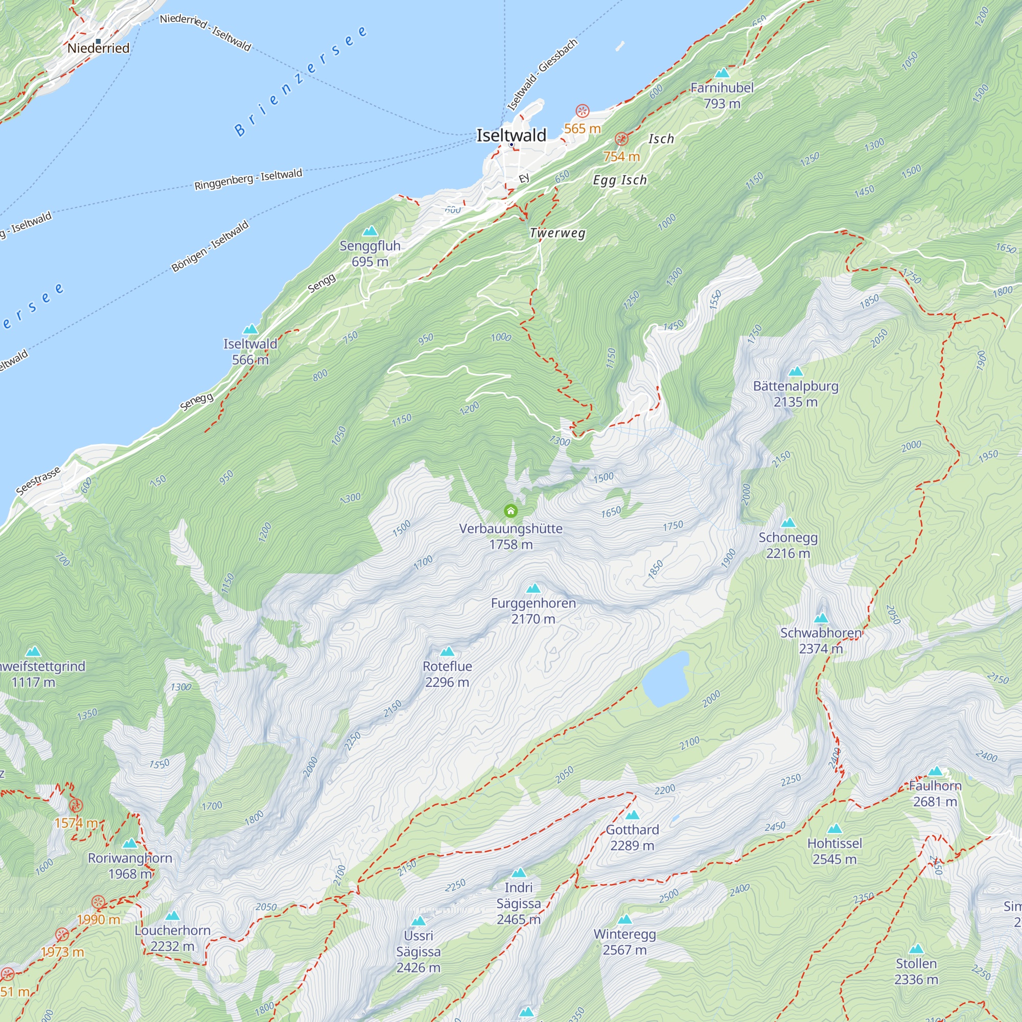 Verbauungshütte map
