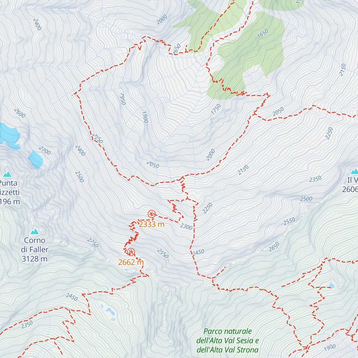Bivacco Emiliano Lanti map