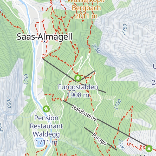 Map of Furggstalden