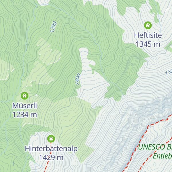 Map of Vorderbättenalp