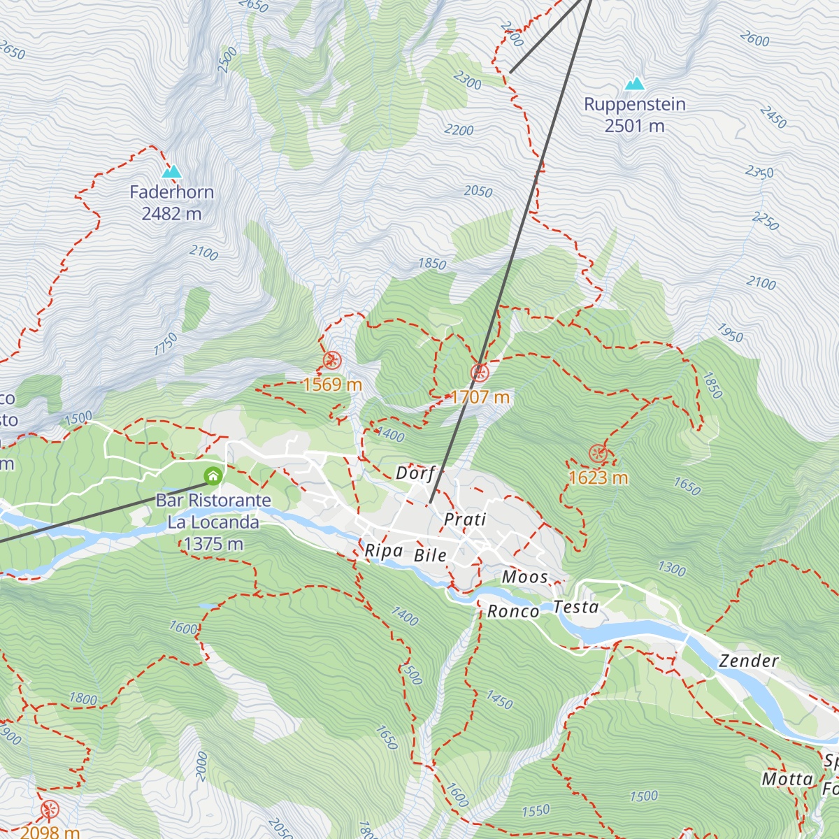 Bar Ristorante Rifugio Scarteboden map
