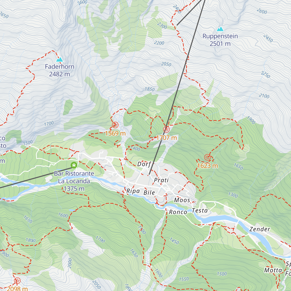Bar Ristorante Rifugio Scarteboden map