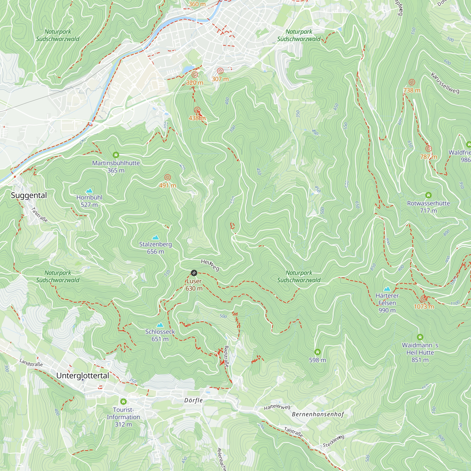 Schwarzenberghütte map