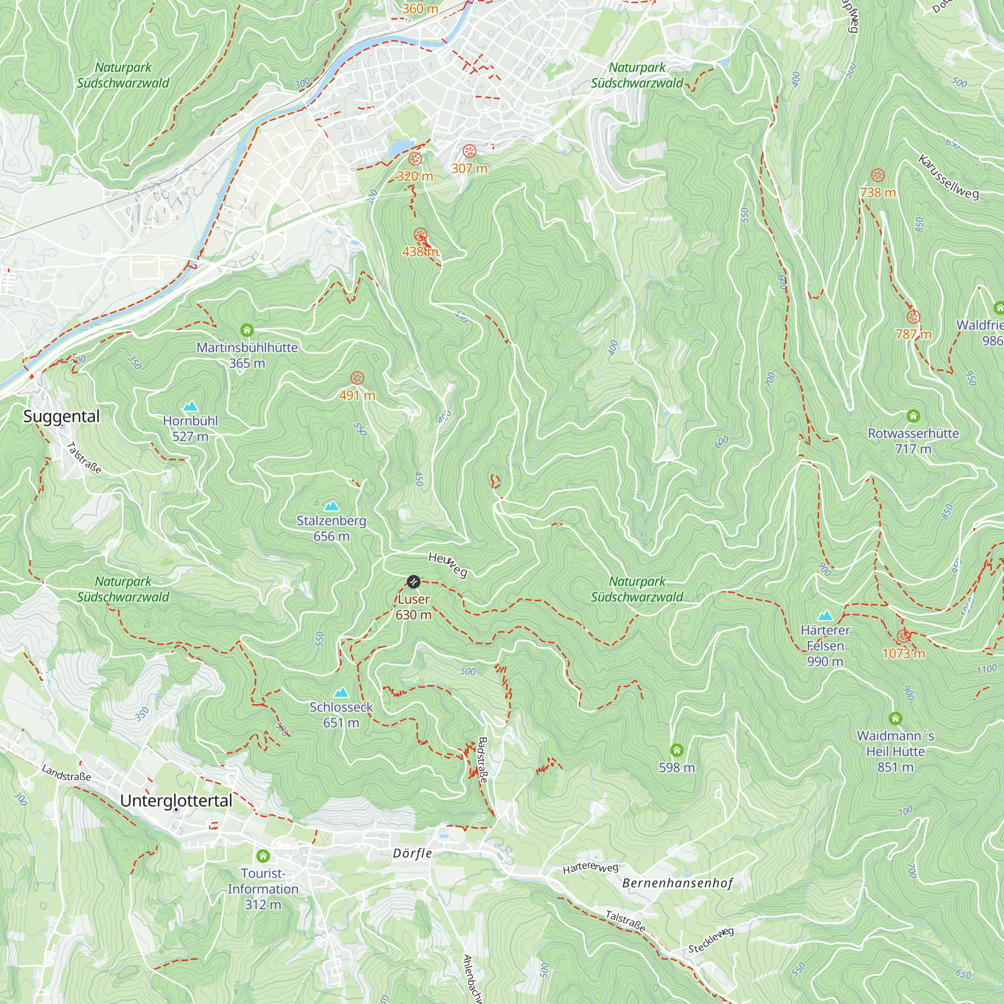 Schwarzenberghütte map