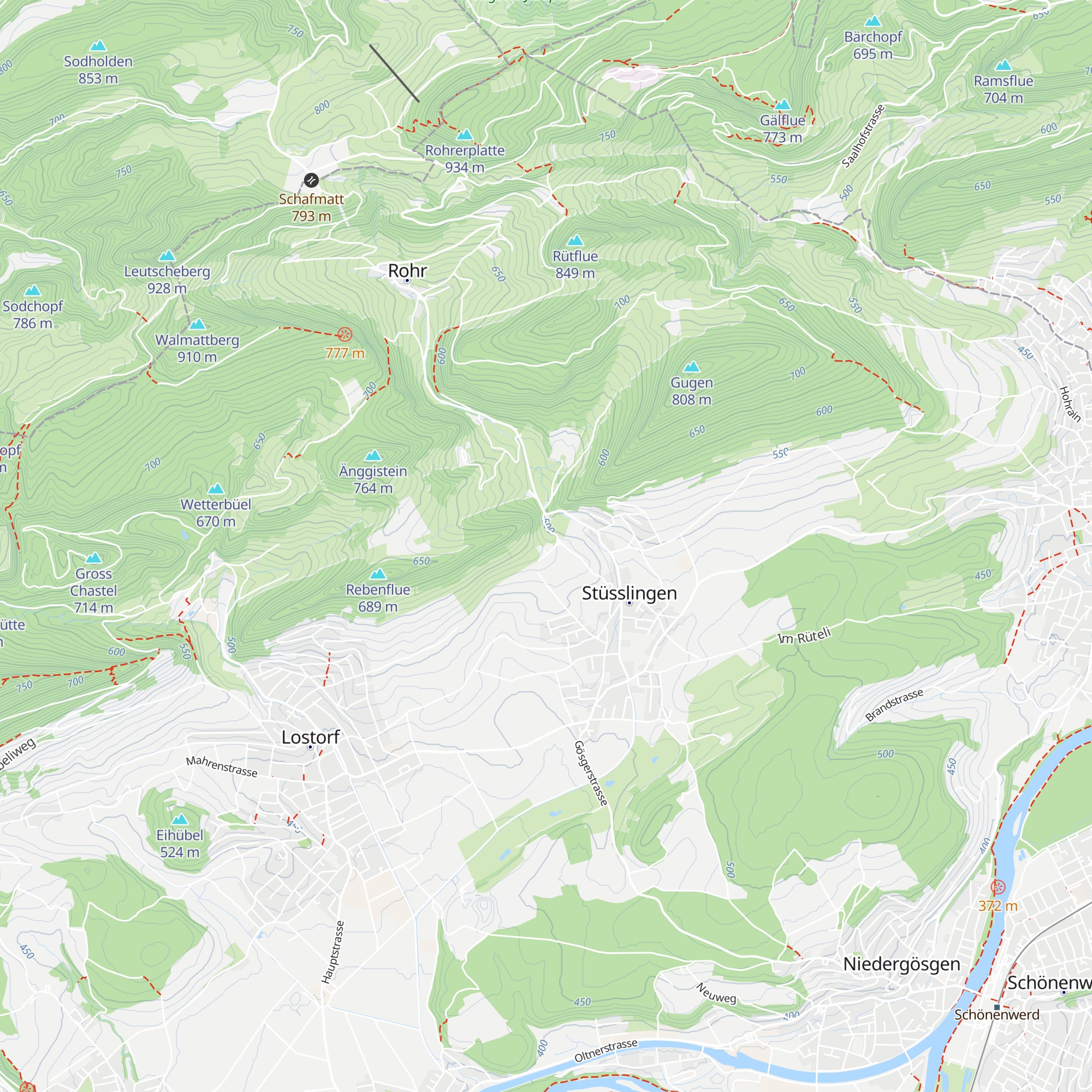 Hüttenhof map