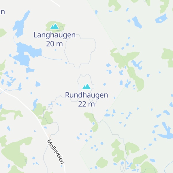 Map of Rundhaugen