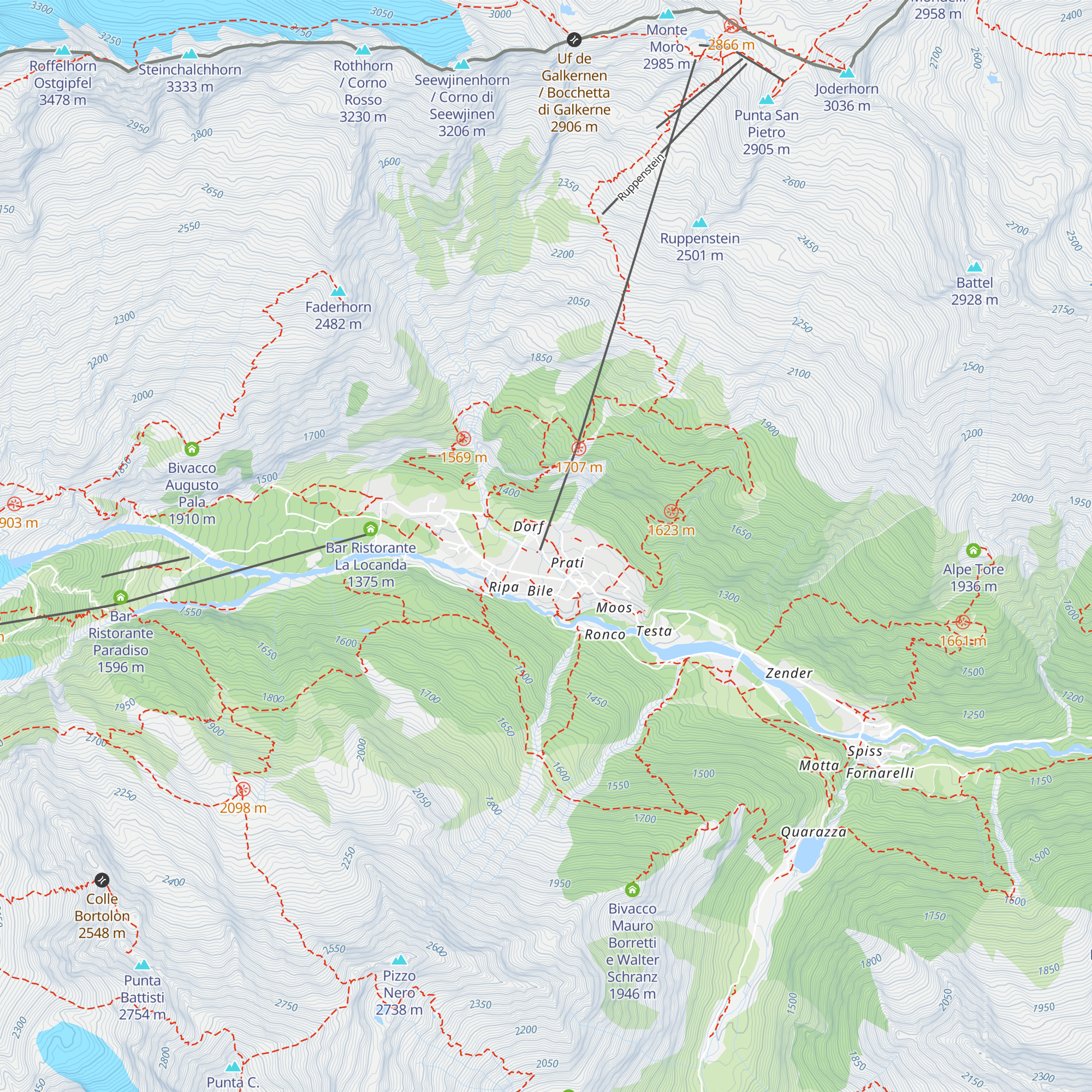 Bar Ristorante Taverna del Rosa map