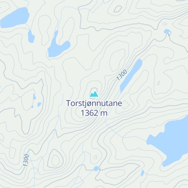 Map of Torstjønnutane