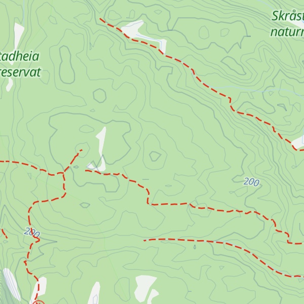 Map of Løeknutten