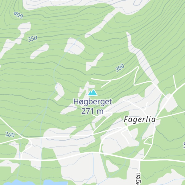 Map of Høgberget