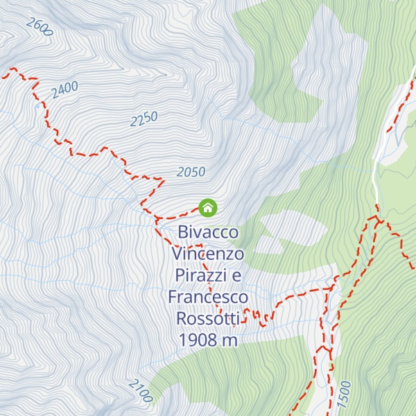 Map of Bivacco Vincenzo Pirazzi e Francesco Rossotti